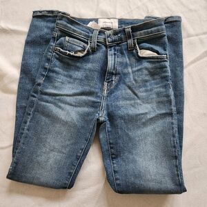 Current/Elliott Skinny Jeans Medium Wash Made in USA Denim Size 24